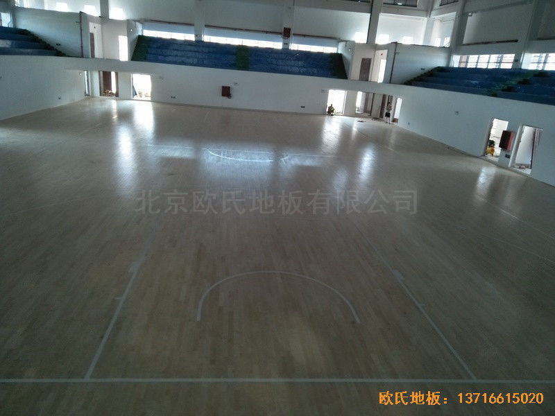 江西贛州天嬌中學運動館運動木地板施工案例6